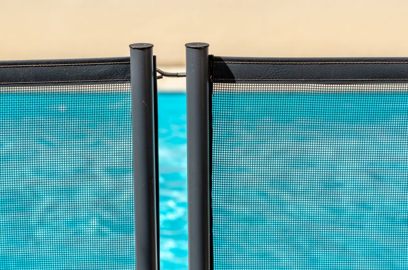 Secure Poolside Mesh Fence